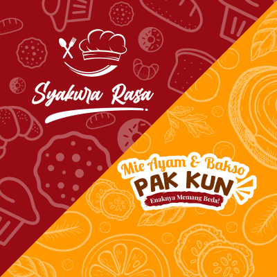 Logo Katering Syakurarasa & Mie Ayam Bakso Pak Kun